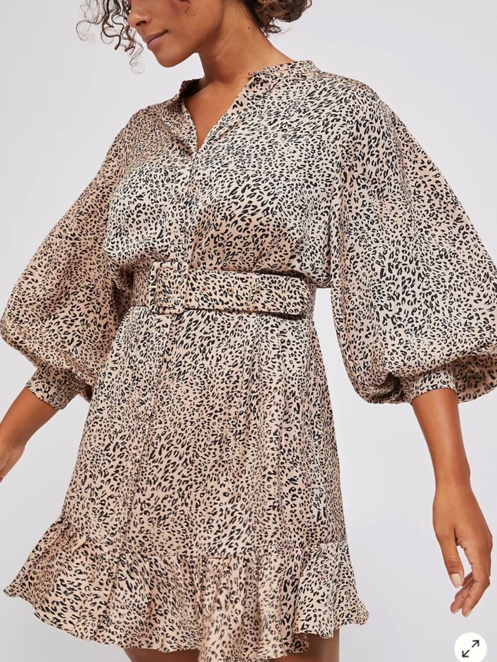 🐆 Anthropologie x Mare Mare Laurie Cheetah Mini Dress Small Worn 1 Time 🐆